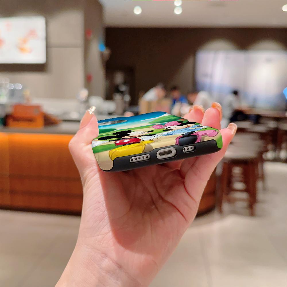 Disney phone case, double-layer protective cover, suitable for iPhone X/XS/SE/7/8/11/12/13/14/15/16/17 Pro Max Plus