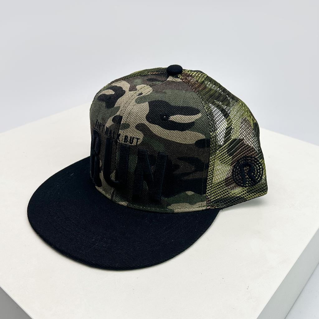 And Women Embroidered Run Letter Prints Baseball Caps Color Contrast Sun Protection Hip Hop All-Match Trucker Caps Flat Brim Fashion Personalized