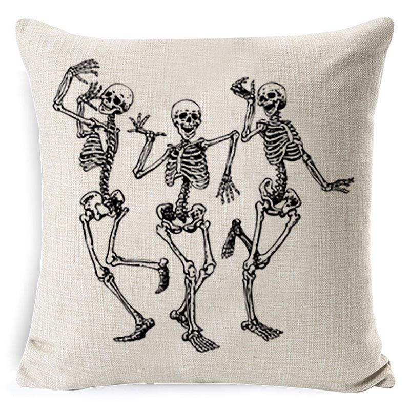 New Halloween Pumpkin Lumbar Pillow Printed Pillow Linen Pillow Cover Cushion Cover Decoration
