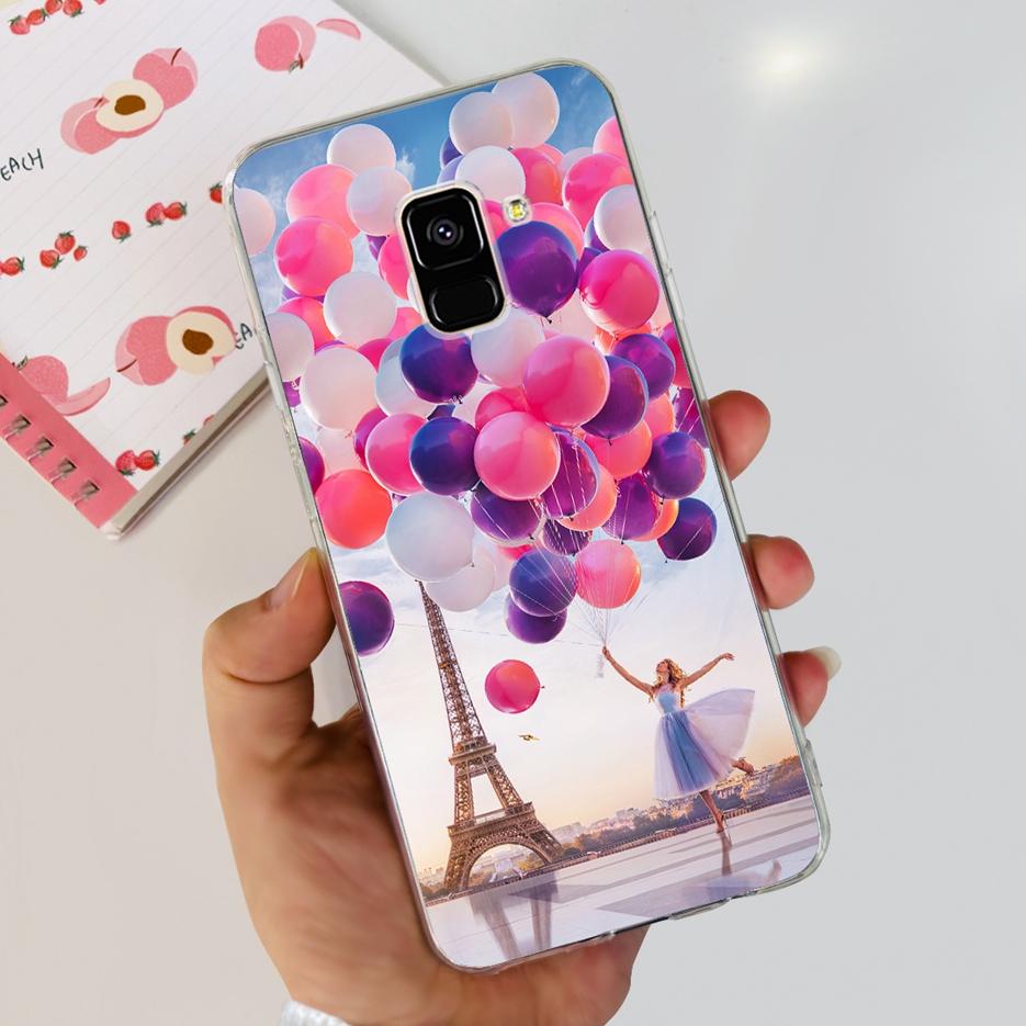 For Samsung Galaxy A8 Plus 2018 Case SM-A730F Luxury Painted Cover Soft Silicone Phone Case For Samsung A8 2018 A530F A8+ Bumper