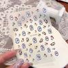 Hot-selling retro wind rose nail art sticker 5d flower relief sticker 3D three-dimensional nail sticker without curling edge