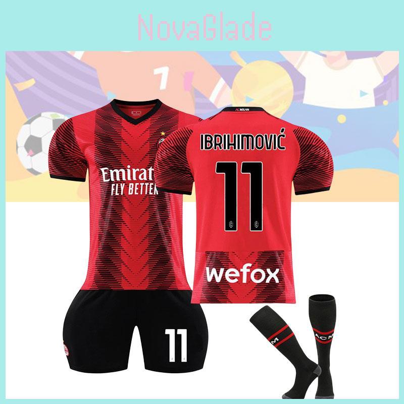 2023-24 Ac Milan Home Jersey Youth And Adult Sizes Football Apparel