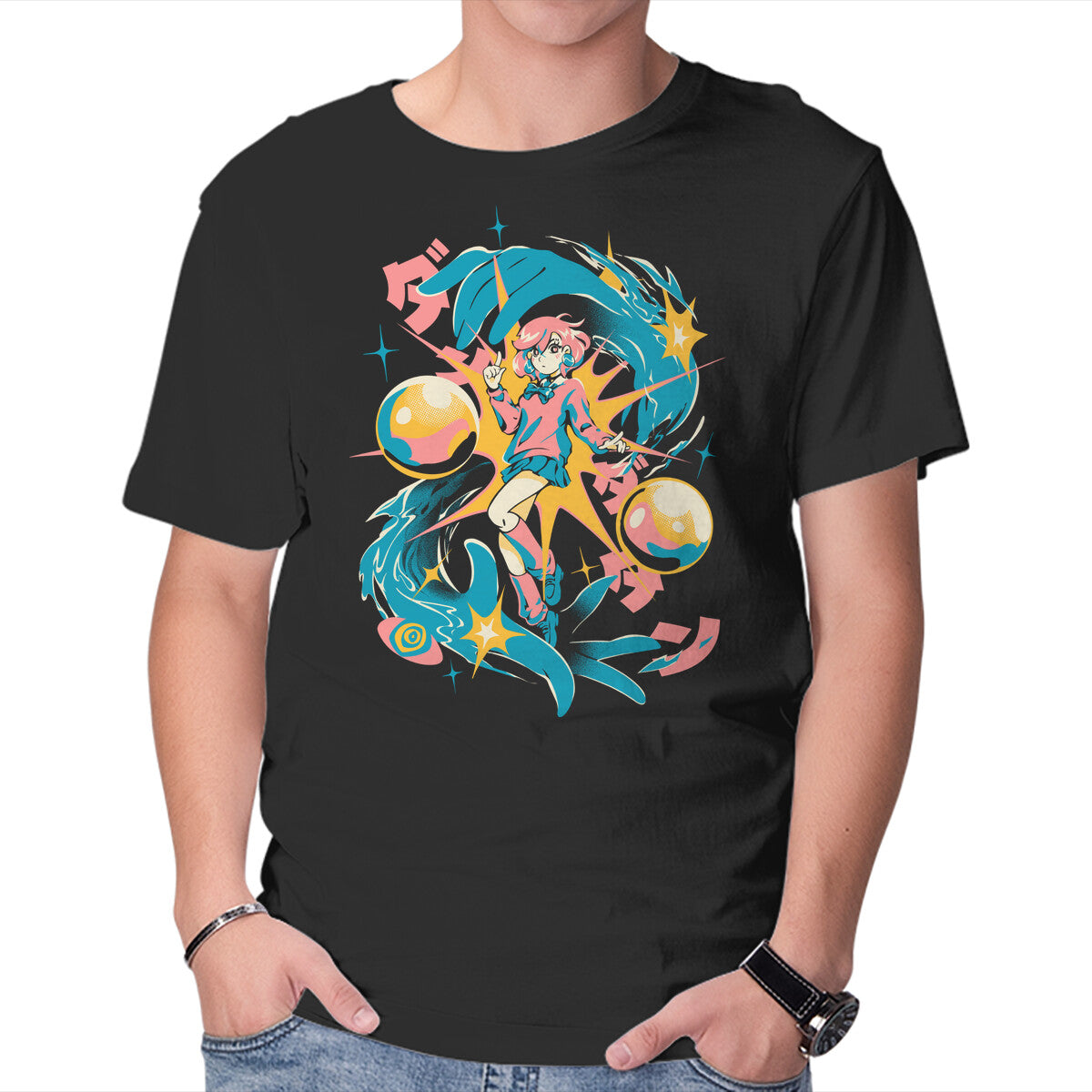 Unisex Crew Neck T-Shirt Invisible Powers Graphic Short Sleeve Casual Tee XL