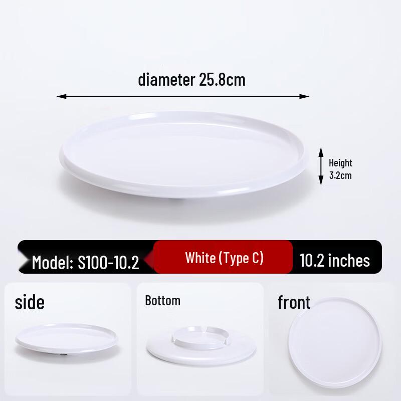 Melamine Round Display Plate for Skewers & Snacks