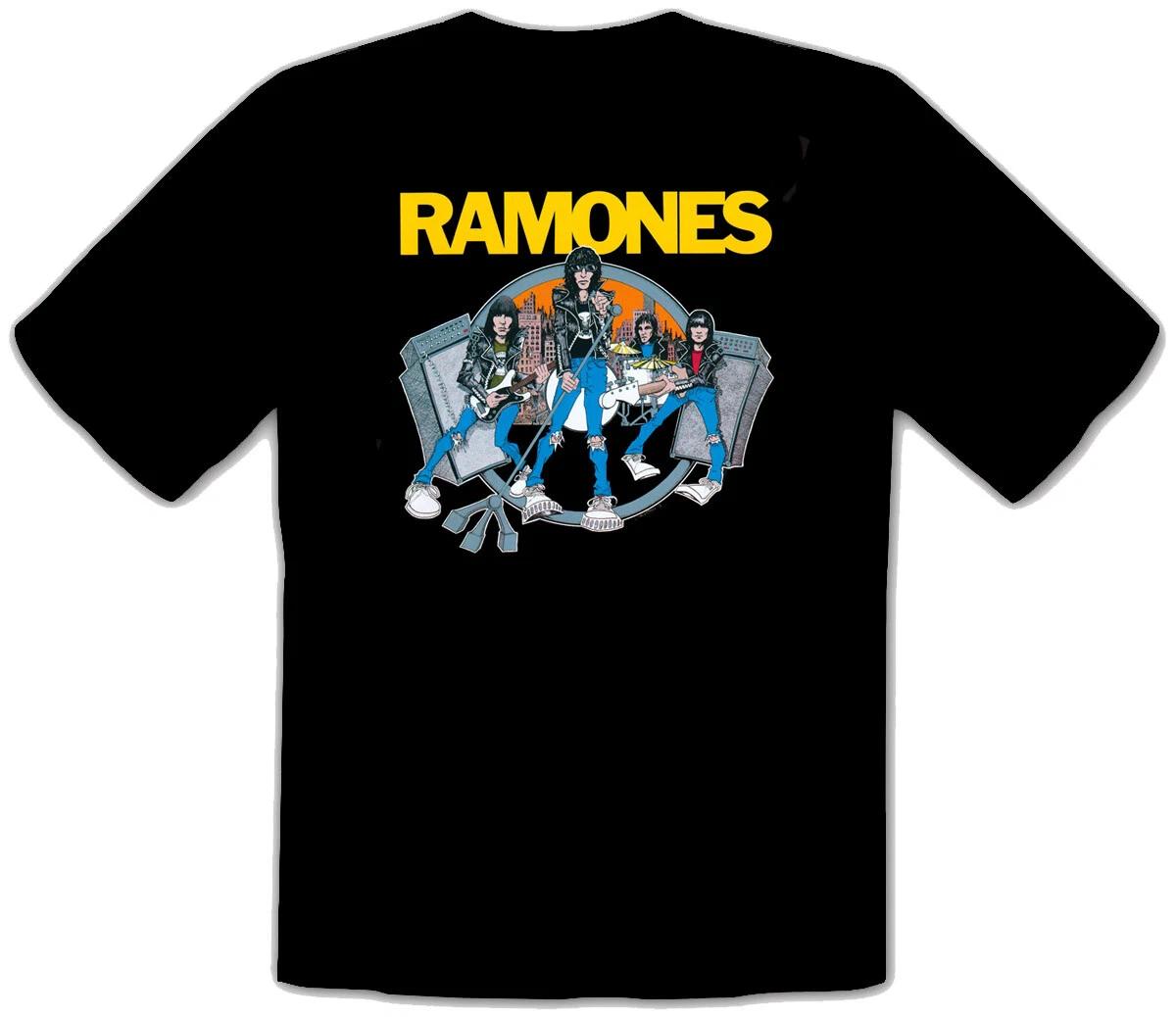 

Ramones Music Rock Metal Rules Black T-SHIRT -009- S