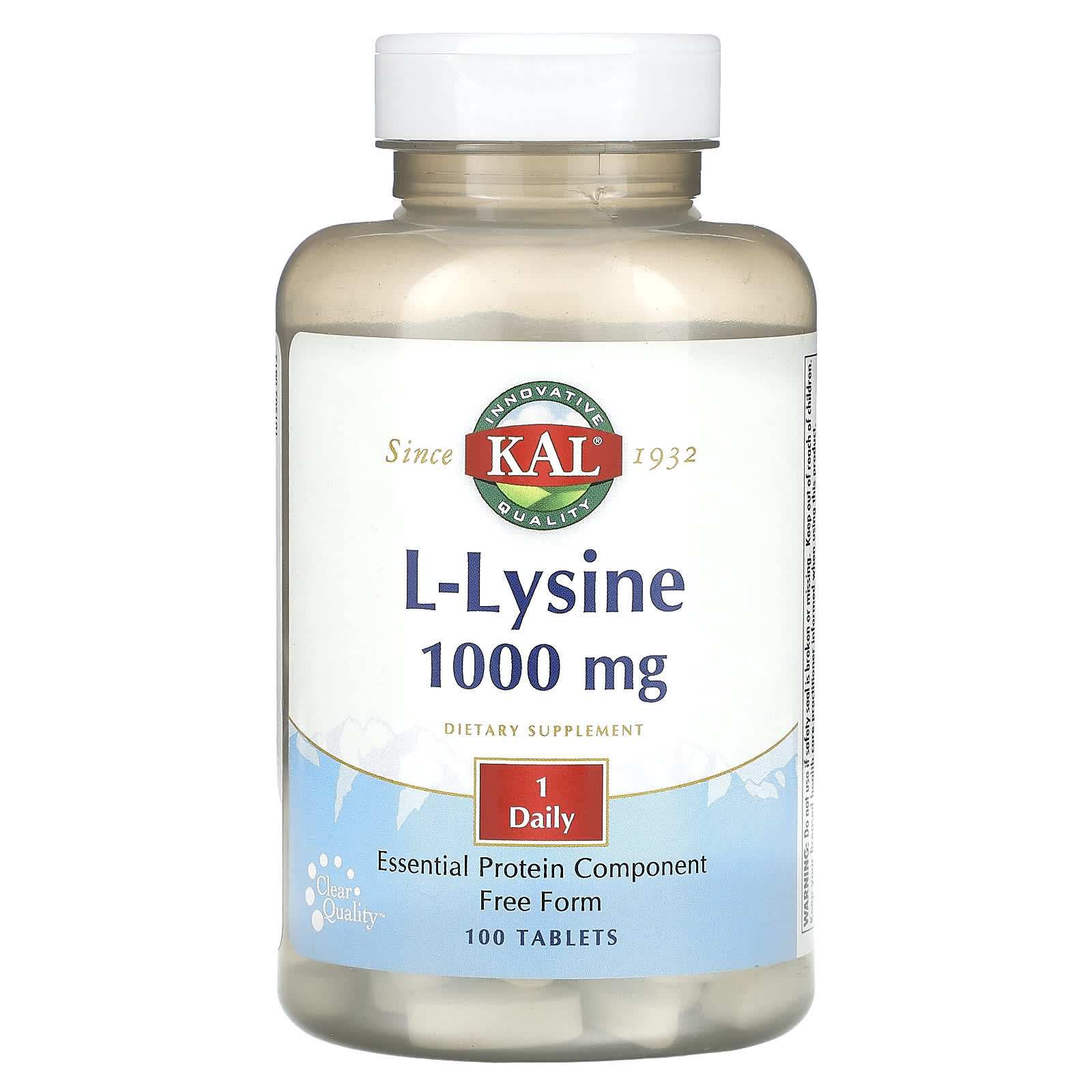 

L-Lysine, 1,000Mg, 100 Tablets