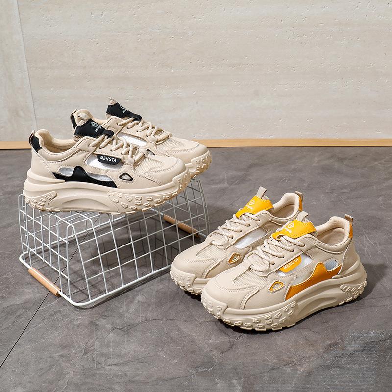 Mode Damen PU Leder Sneaker Lochschuhe Sommer Atmungsaktiv Hohl Freizeitschuhe Mode Originalität Damen Sandalen Zapatos De Mujer