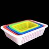 Rectangular Plastic Storage and Washing Basket
