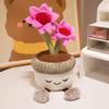 Kawaii Stuffed Plush Plants Lifelike Potted Plant Plush Doll Calla Lily Cactus Little Pink Flower Sunflower Pillow Toy Decor