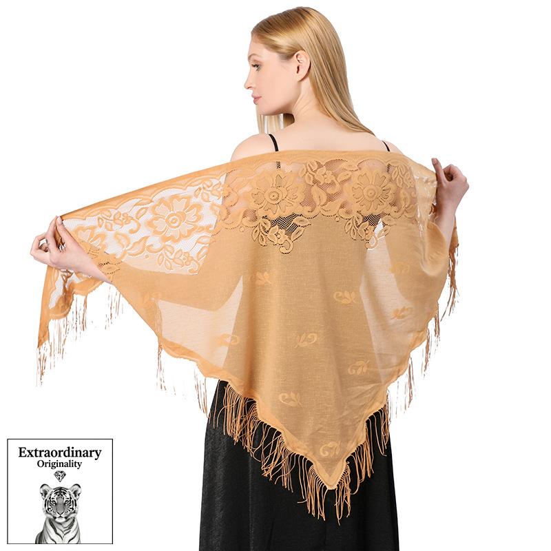 New Lace Triangle Scarf, Bride Bridesmaid Group Wedding Dress, Banquet, Shopping, Tourism Scarf, Girl