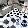 Fashion DIY 3D Geometry PVC Wallpaper Waterproof Self Adhesive Furniture Contact Paper Floor Tiles Stickers
