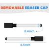 25 Pcs Black Magnetic Dry Erase Markers with Eraser Cap, White Board Mini Dry Erase Markers Bulk, Fine Point Tip Student White Board Markers for
