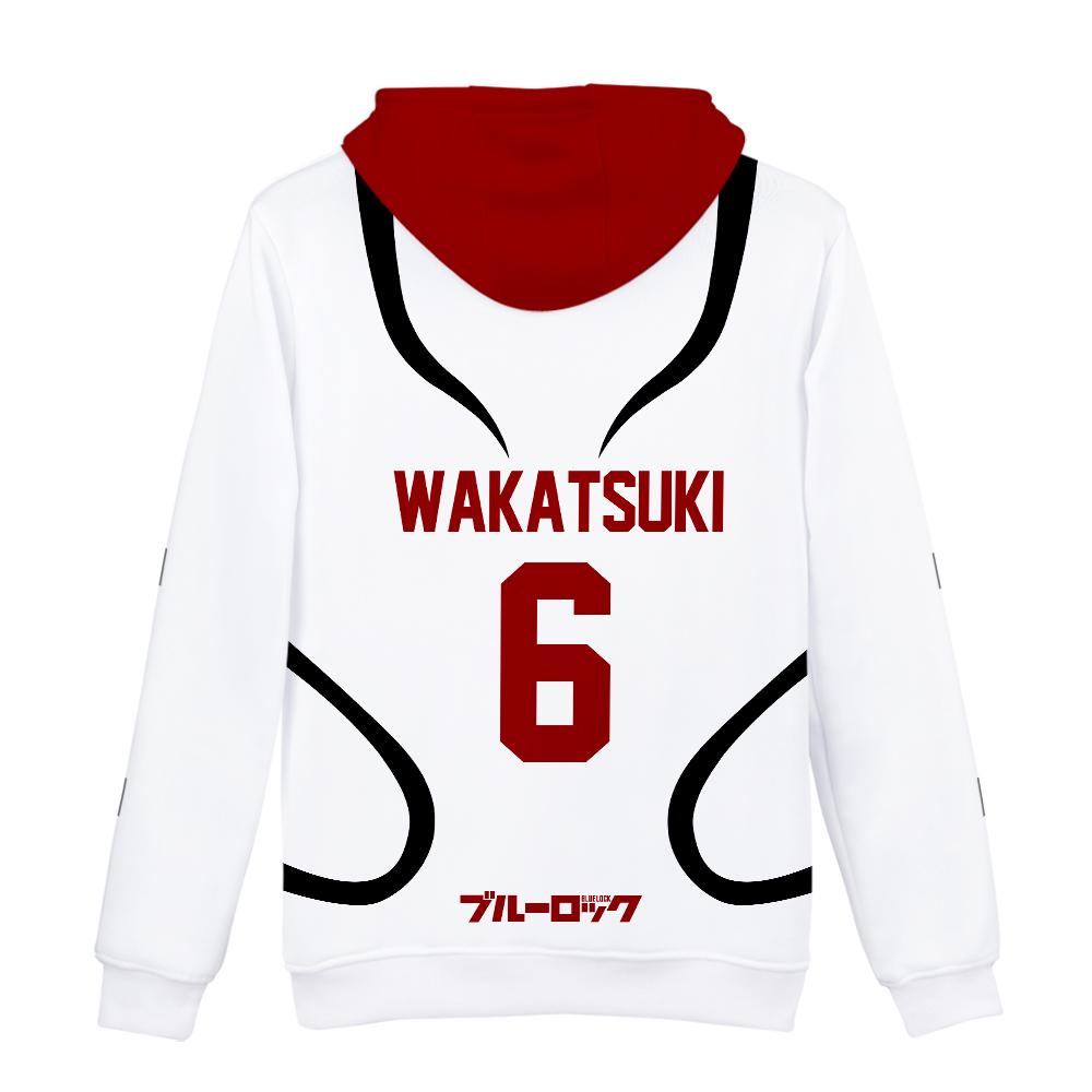 Ανδρικά Γυναικεία Φούτερ BLUE LOCK Φούτερ Anime Streetwear Harajuku Καθημερινά Φούτερ με Κουκούλα και Σχέδιο
