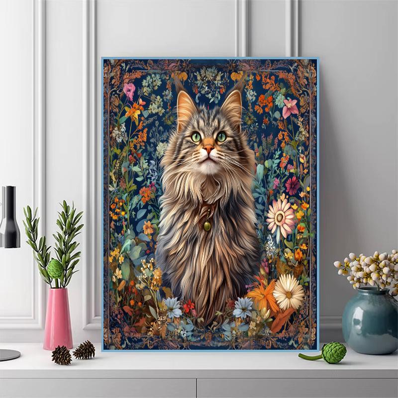 Maine Coon Pattern 3pcs 100% Round Full Drill 5D DIY Diamond Painting Embroidery Cross Stitch Rhinestone Décor