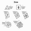 7-piece Set of Complex Antique Style Patterns, Multi-faceted Digital Board Games, Collectible Games, Dice