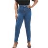 Ladies' Solid Color Casual Pants Versatile Slim Fit Straight Leg Denim Jeans