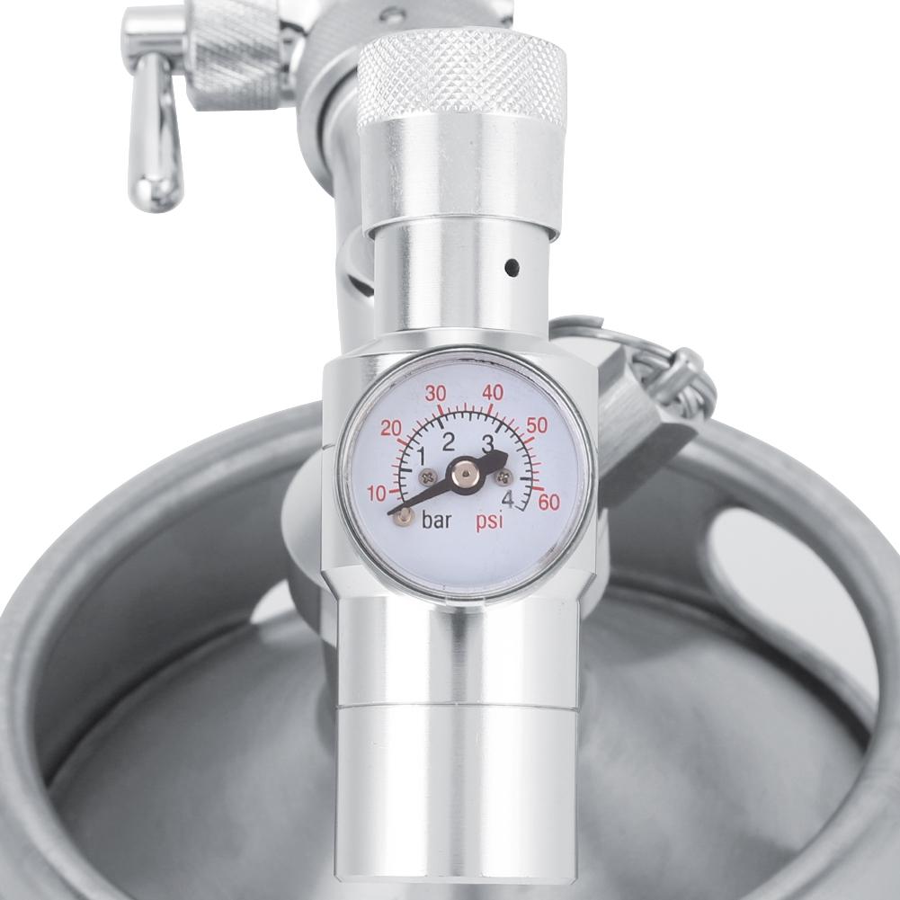 2L výčepní výčepní automat na pivo Homebrew z nerezové oceli s mini soudkem a tlakoměrem 2 tříd