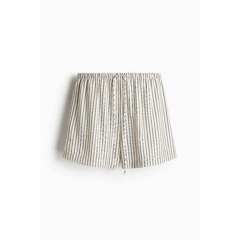 

HM Casual Pants Fall 2025 New Arrival Fashion Plaid Drawstring Shorts 1282566