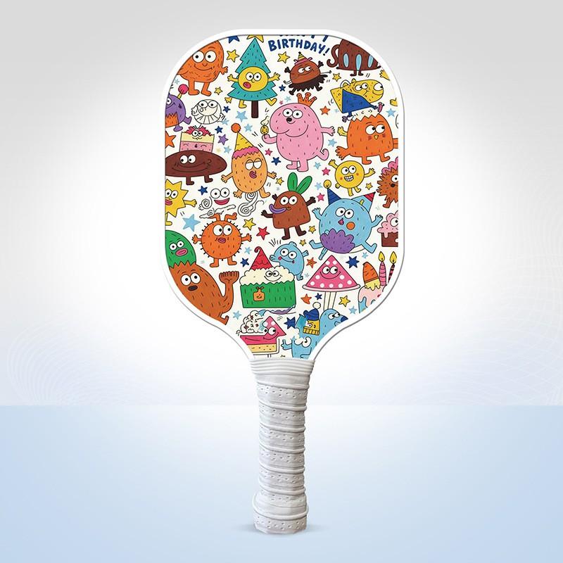 Wooden Pickleball Paddle Outdoor Sports Beginners Lightweight Training Equipment 260g 40x20cm