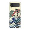 Koi Fish ZFlip5 ZFlip3 Phone Case For Samsung Z Flip 3 Transparent Hard Shell Z Flip 4 Galaxy Cover ZFlip 5G Folding Coque Funda