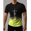 Pattern T-Shirts Men 3d Printed Top Fashion Tee Vintage O Neck Short Sleeve T Shirt Clothing Harajuku Male Tops