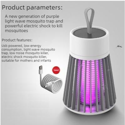 Lampada antizanzare elettrica USB 5V, trappola per mosche, repellente per insetti, trappola antizanzare per camera da letto e esterni
