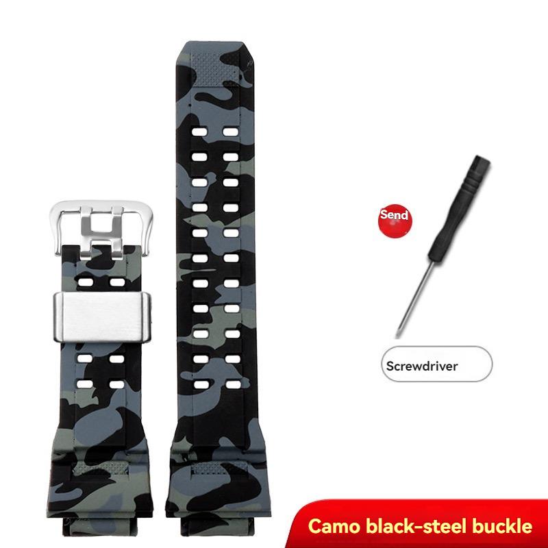 Per Casio G-SHOCK Serie 3410 GW-9400 GW9300 Cinturino in Gomma Siliconica Orologio GW9400 GW9300 Colore Mimetico Braccialetto Polsino Maschile