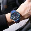 Men'S Watch, Trendy Brand Multifunctional Timing Waterproof Large Dial Quartz Sports Watch 2063