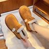 2025 New Autumn and Winter Warm Fluffy Cotton Shoes for Women Birkenstock Piled Thickened Non-slip Thick-soled Snow Boots for Women