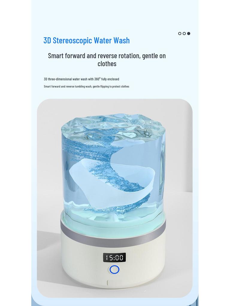 Portable Mini Automatic Washer for Socks and Underwear
