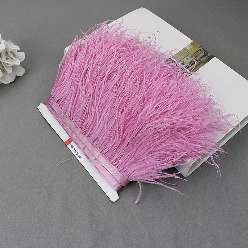 Ostrich Feather Lace Cloth Bandwidth 10-15Cm Stage Performance Clothing Decoration Accessories Lace Feather Ribbon