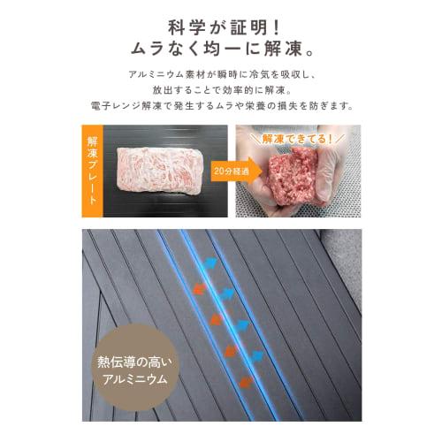 Mujina Thawing Plate, Thick, Rapid Thawing, Authentic, for Home Use, Natural Thawing, Rapid Thawing, Aluminum, Suitable for Frozen Foods, Commercial U