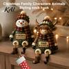 Organizer Hook Christmas Stocking Holder, Mantel Resin Sitting Leg Hook, Unique Hanger Festive Character Ornament for Holiday Home Fireplace