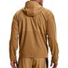 Under Armour Seria Rush Bluza Treningowa z Kapturem Popover z Zamkiem do Połowy Męska Odzież Wierzchnia Brązowa 1366188-277