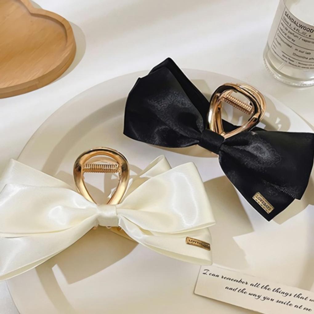 Women's Daily Luxury Gold Ribbon Hair Clip