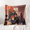 Anime K-K-On Cushion Cover Summer Coolness Linen Fabric Double-Sided Printing Pillow Case Sofa Home Decor Gift