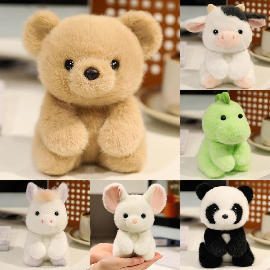 Kids Plush Animal Toy With Cuter Dinosaurs Cows Ponies Pandas For Bedroom Decor