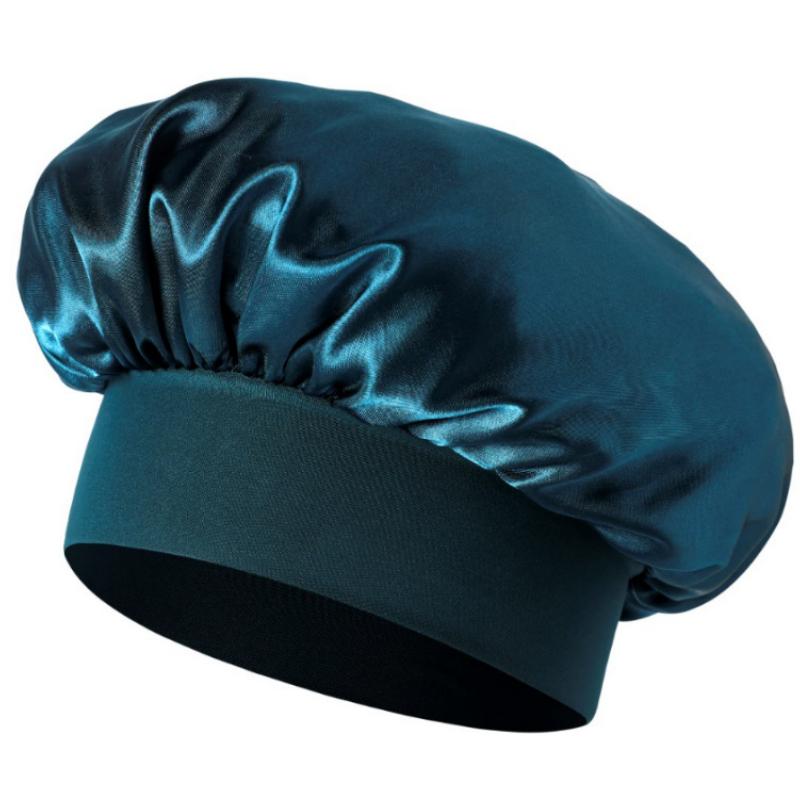 

Жіноча хустка на голову з широкими полями, високоеластична, шапочка для краси, шапочка для душу, шапочка для догляду за волоссям, жіноча шапочка для фарбування, нічна шапочка 30CM diameter