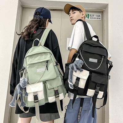 School Bag Female Junior High School Student College Student Japanese Tide Travel Sports Backpack Men Large Capacity Backpack
