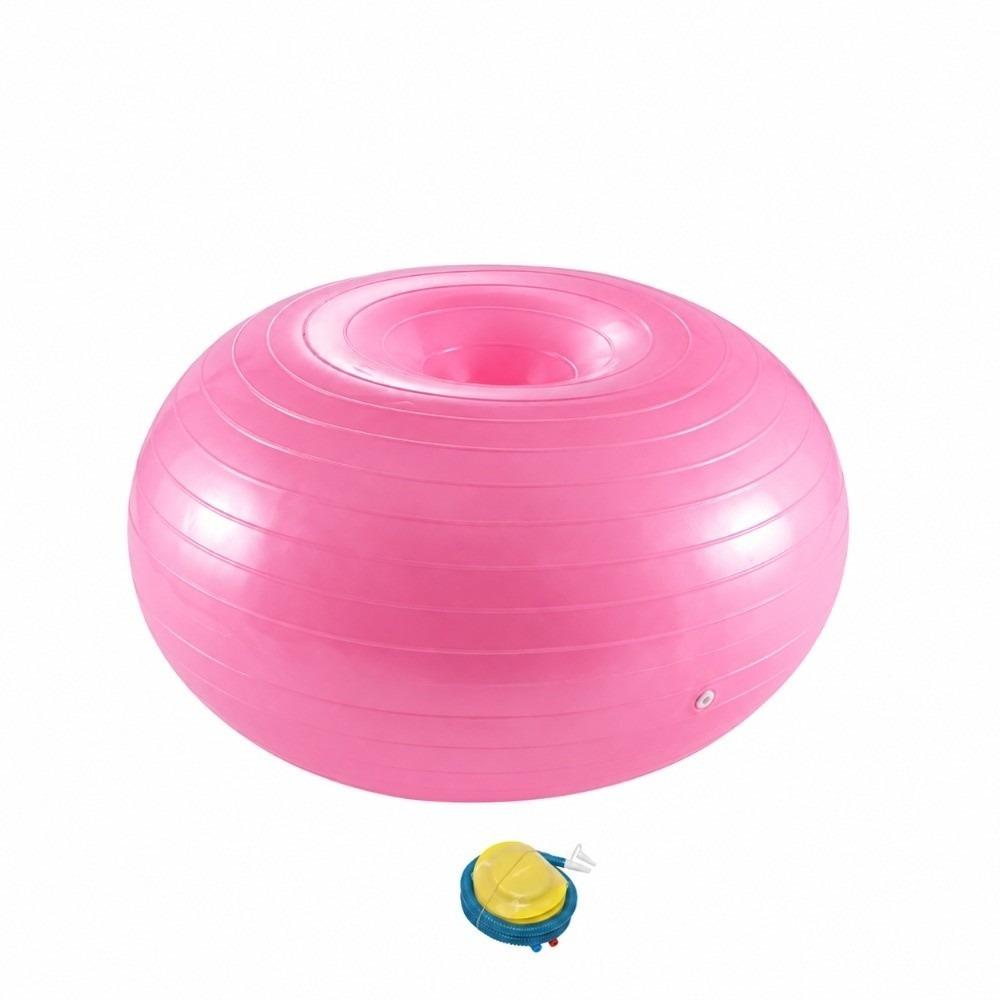Palla per Allenamento a Ciambella Palla da Yoga con Pompa Gonfiabile Palla a Ciambella Fitness per Yoga Pilates