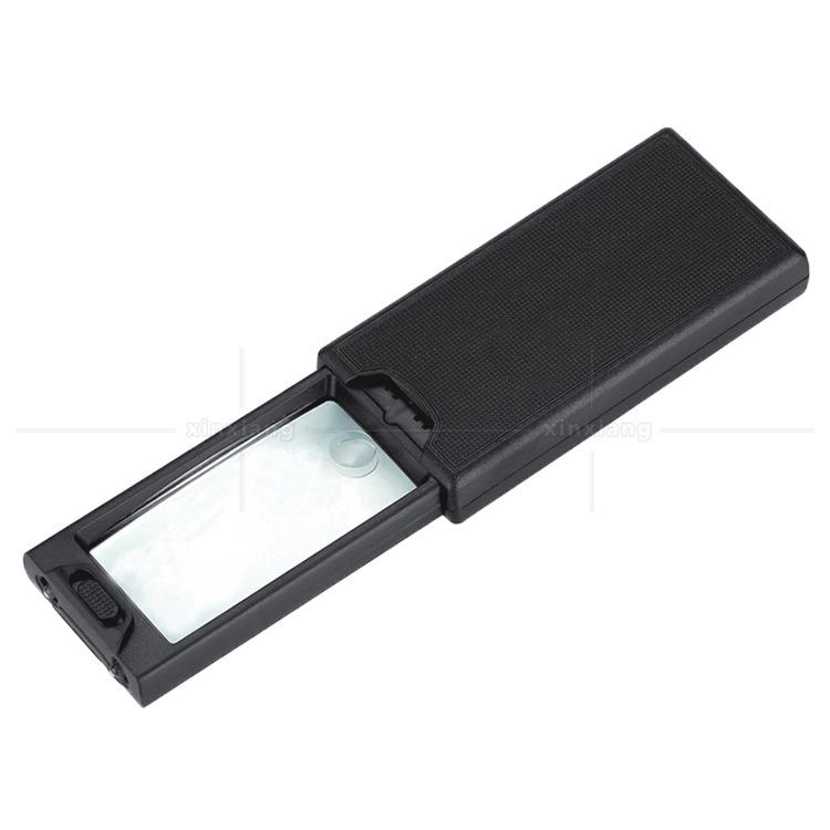 2.5X 45X Led Lamp Lighting Pull-Out Reading Reading Book Appraisal Antique Jewelry Handheld Reading Book Magnifying Glass