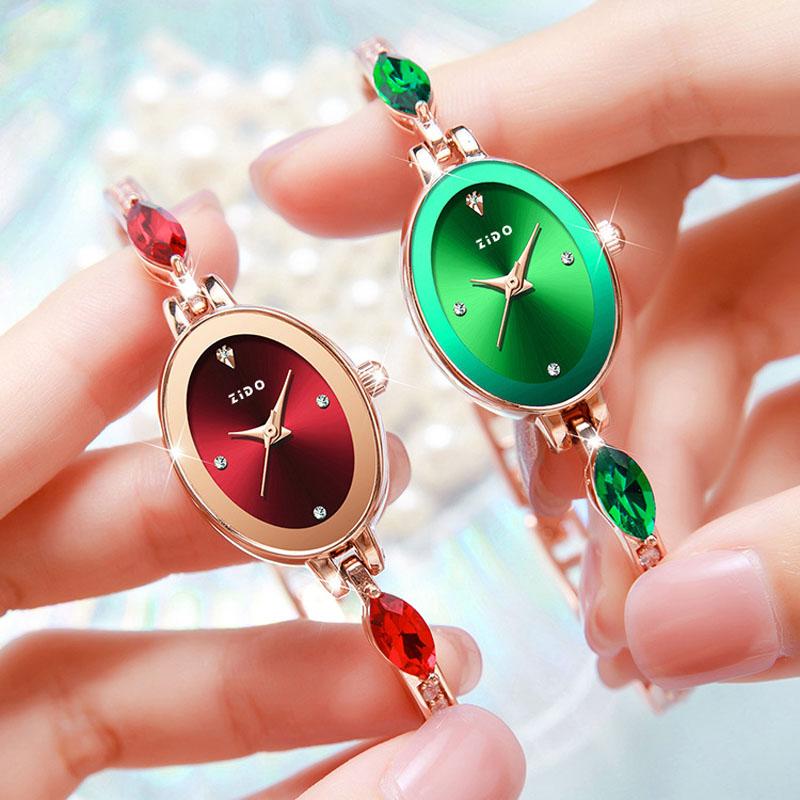 UTHAI L96 Women's Watch Brand Advanced Ladies Fashion Light Luxury Crystal Inlaid Diamond Waterproof Female Quartz Watches Clock
