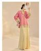 Elegant Chinese National Style Women's Spring Embroidered Top and Skirt Set