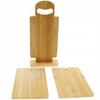 Cutting Boards Set Of 4 Bamboo Kitchen Boards + Wooden Stand
