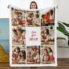 Custom Blanket Flannel Blanket Photo Flannel Blankets for Sofa or Bed Gift DIY Print On Dropshipping