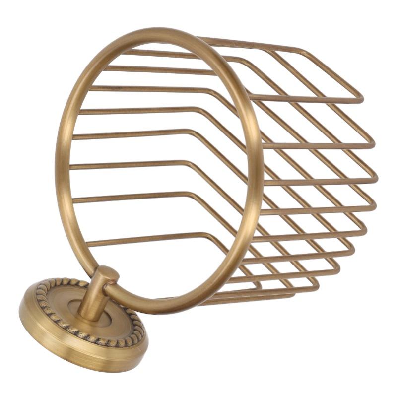 Hollow Out Toilet Paper Holder Antique Rust Proof Wall Mounted Tissue Roll Basket Rack For Bathroom