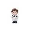 Handmade White Nurse Figurine Cartoon Nurse Baking Ornaments Funny Doctor Model  Desk