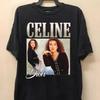 Celine Dion My Heart Will Go On Koszulka Vintage, Celine Dion Koszulka Retro Unisex z Graficznym Nadrukiem, Koszulka Celine Dion z Lat 90., Streetwear, prezent dla niej 3
