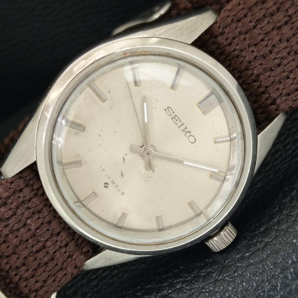 

SEIKO С РУЧНЫМ ЗАВОДОМ ВИНТАЖНЫЕ ЯПОНИЯ 66A BOY ОРИГИНАЛЬНЫЙ ЦИФЕРБЛАТ ЧАСЫ a706409-1