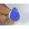 Natural Lapis Lazuli 925 Solid Sterling Silver Ring Size US-8 PG-203